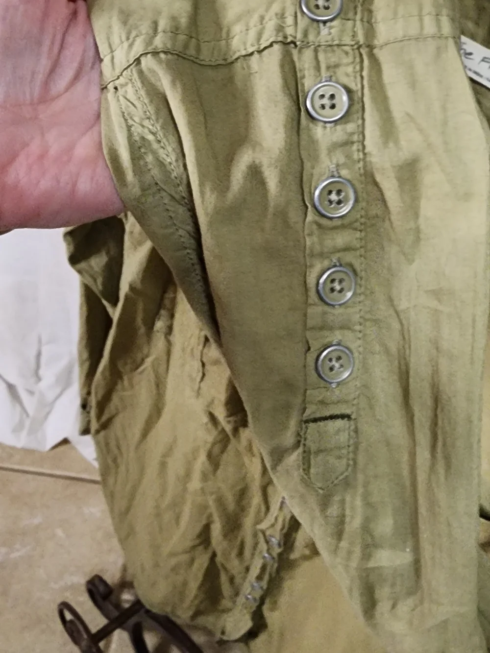 Free People lightweight button